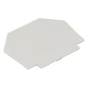 RS PRO Grey Polyamide 66 End Plate for Use with Feed Through Terminal Block 242-0463