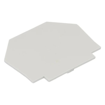 RS PRO Grey Polyamide 66 End Plate for Use with Feed Through Terminal Block 242-0463