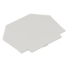 RS PRO Grey Polyamide 66 End Plate for Use with Feed Through Terminal Block 242-0463
