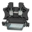 RS PRO 1-Level 43409TT Series Feed Through Terminal Block Black 1000V Cage Clamp 242-0487