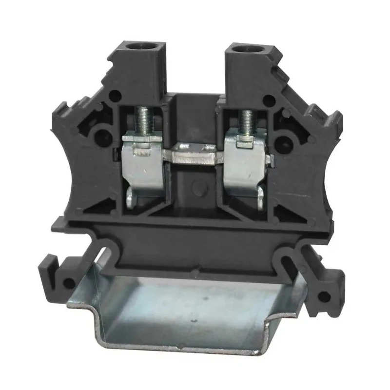 RS PRO 1-Level 43409TT Series Feed Through Terminal Block Black 1000V Cage Clamp 242-0487