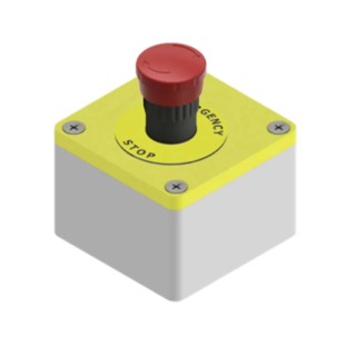 RS PRO Emergency Stop Push Button SAM Series Twist to Release Surface Mount 1 NC Contact IP65 242-0846