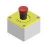 RS PRO Emergency Stop Push Button SAM Series Twist to Release Surface Mount 1 NC Contact IP65 242-0846