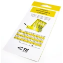 Idento Black, Yellow Adhesive Self-Laminating Label Sheet 11mm x 19mm, Pack of 440 TEK 1119