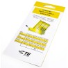 Idento Black, Yellow Adhesive Self-Laminating Label Sheet 11mm x 19mm, Pack of 440 TEK 1119