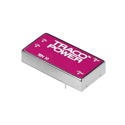 TRACOPOWER 10 W Regulated Isolated DC/DC Converter 12V DC, 830 mA Output, 9V-18V Input, PCB Mount TEN 10-1212