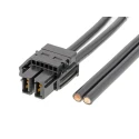 Molex Wire to Board Cable 2 Way Female EXTreme Guardian to 2 Way Unterminated, Black PVC Jacket 1 m 600V 218057-0210