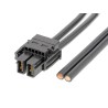 Molex Wire to Board Cable 2 Way Female EXTreme Guardian to 2 Way Unterminated, Black PVC Jacket 1 m 600V 218057-0210