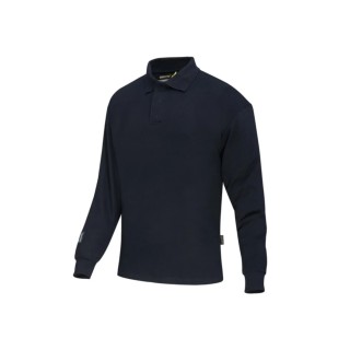 ProGARM Premium Navy Fabric Long Sleeve Polo Shirt Size 4XL EN ISO 11612:2015 Protection 5200-RNV-XXXXL