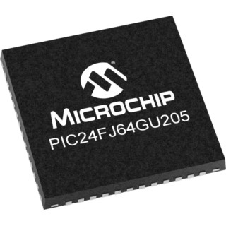 Microchip  16 bit PIC24FJ GU Microcontroller, 32 MHz, 64kB FLASH, 48-Pin UQFN
