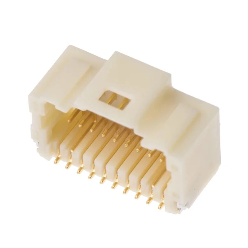 Molex Pico-Clasp Series Right Angle Surface PCB Header 20 Contact 1 mm Pitch 2 Row Shrouded 501571-2007