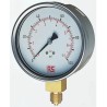 RS PRO 100 mm 3/8 in G BSPM Stainless Steel Pressure Gauge 100 psi Model 189-018