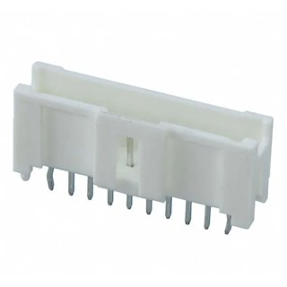 Molex MicroClasp Series Straight Through Hole PCB Header, 10 Contacts, 2 mm Pitch, 1 Row, Shrouded 55932-1010