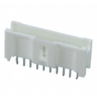 Molex MicroClasp Series Straight Through Hole PCB Header, 10 Contacts, 2 mm Pitch, 1 Row, Shrouded 55932-1010