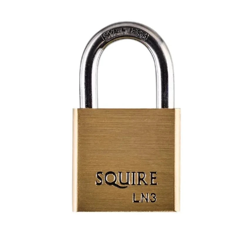 RS PRO Key Brass Padlock Weatherproof Double Locking Stainless Steel Shackle 5.5mm LN3S