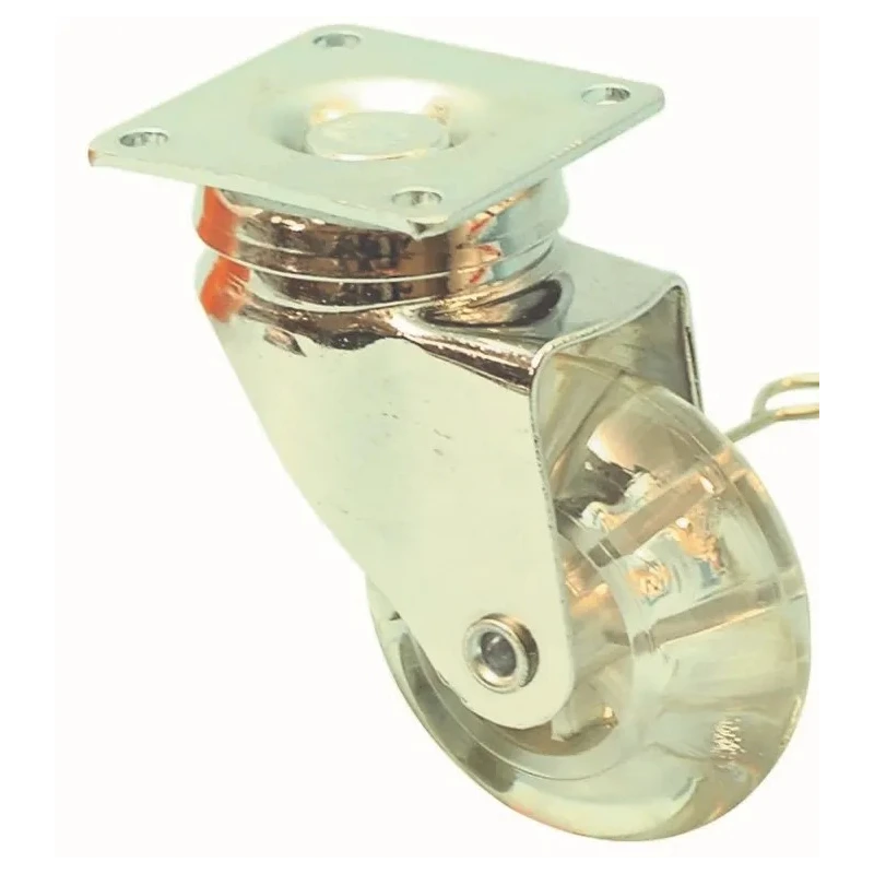 Guitel Hervieu Swivel Castor 40 kg Load Capacity 50 mm Wheel Diameter Polyurethane Wheel Chrome Plated Steel Frame 366514