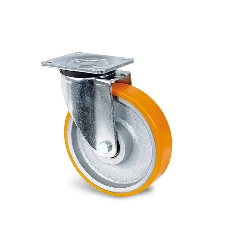 Guitel Hervieu Heavy Duty Swivel Castor, 800 kg Load Capacity, 250 mm Polyurethane Wheel UP5RA250-23BM