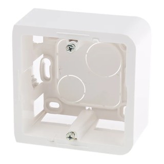 Legrand MOSAIC White Plastic Back Box Flush Mount 1 Gang 40mm 0 802 81