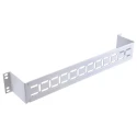 RS PRO Steel Vertical Cable Tie Bar 1.5U Rack Unit for Electrical Isolator and Telecom Backmount 243-1888