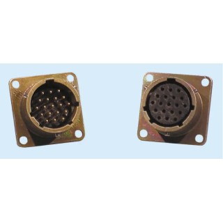 Glenair MIL Spec Circular Connector Copper Alloy Straight 26 Way Box Mount, Female Contacts, Shell Size 16 IPT02A16-26SF7