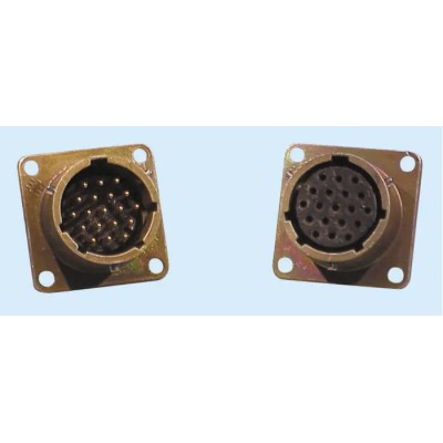 Glenair MIL Spec Circular Connector Copper Alloy Straight 26 Way Box Mount, Female Contacts, Shell Size 16 IPT02A16-26SF7