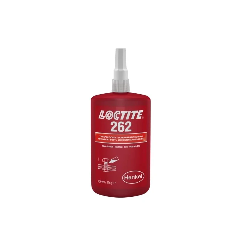 Loctite Red Threadlocking Adhesive Medium to High Strength Thixotropic Liquid 250 ml LOCTITE 262 BO 250ML EGFD