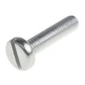 RS PRO Slot Pan Stainless Steel Machine Screw M6 Thread Length 25mm A2 Grade 189-541