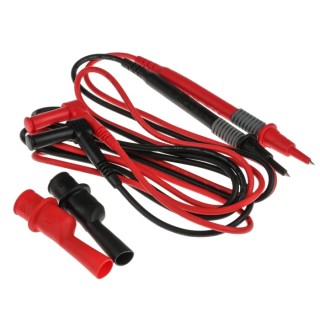 RS PRO Test Lead Kit with CAT III Safety, 10A Current, 1.2m Lead Length, Right Angle Plug and Crocodile Clip 243-2998