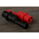 RS PRO Test Lead Kit with CAT III Safety, 10A Current, 1.2m Lead Length, Right Angle Plug and Crocodile Clip 243-2998