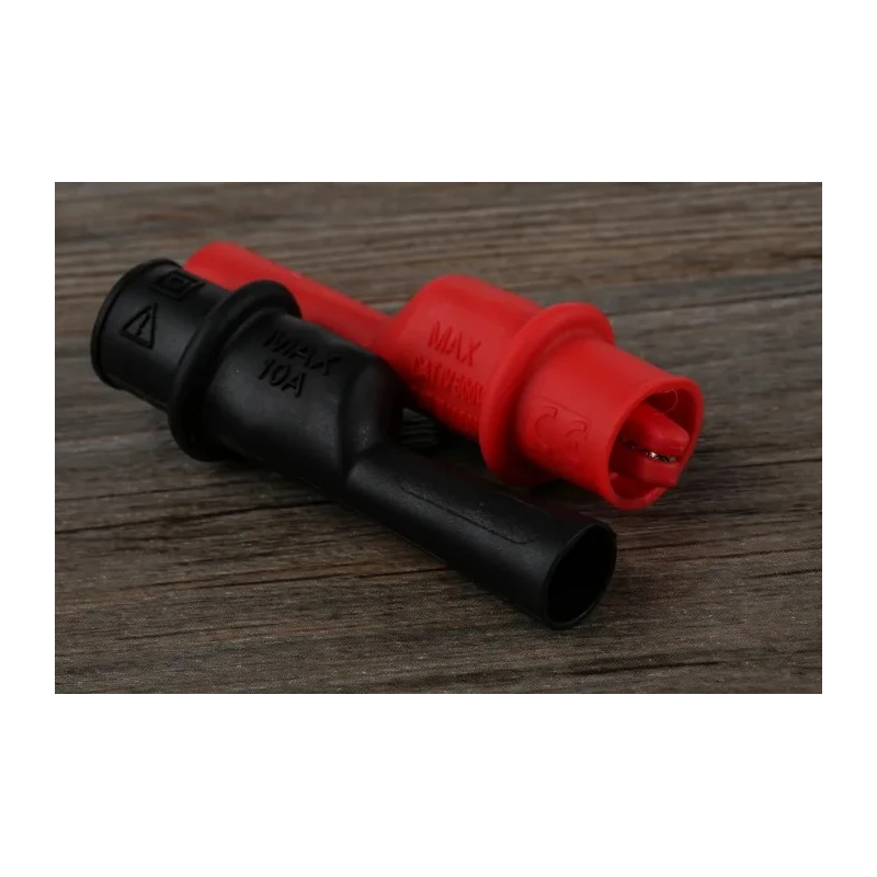 RS PRO Test Lead Kit with CAT III Safety, 10A Current, 1.2m Lead Length, Right Angle Plug and Crocodile Clip 243-2998