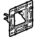Legrand Black 1 Gang Frame 0 802 61 Black Galfan Steel Polyamide France 70.9mm