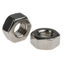 RS PRO Plain Stainless Steel Hex Nut M6 Full Threaded, DIN 934, 5mm Height, A4 Grade 316 Stainless Steel 189-591