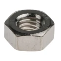 RS PRO Plain Stainless Steel Hex Nut M6 Full Threaded, DIN 934, 5mm Height, A4 Grade 316 Stainless Steel 189-591
