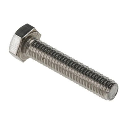 RS PRO Stainless Steel Hex Bolt M6 x 30 mm Plain Finish DIN 933 190-197