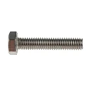 RS PRO Stainless Steel Hex Bolt M6 x 30 mm Plain Finish DIN 933 190-197
