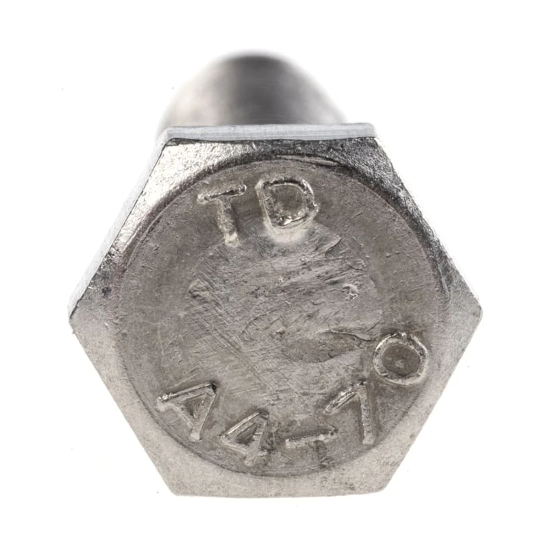 RS PRO Stainless Steel Hex Bolt M8 x 40 mm DIN 933 Corrosion Resistant 316 A4 Stainless Steel 190-305