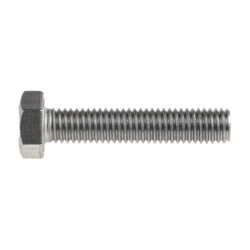 RS PRO Stainless Steel Hex Bolt M8 x 40 mm DIN 933 Corrosion Resistant 316 A4 Stainless Steel 190-305
