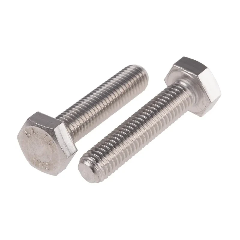 RS PRO Stainless Steel Hex Bolt M10 x 45 mm DIN 933 316 A4 Grade 190-399