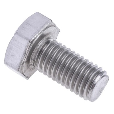 RS PRO Plain Stainless Steel Hex Bolt M10 x 20 mm DIN 933 316 A4 Stainless Steel 190-349