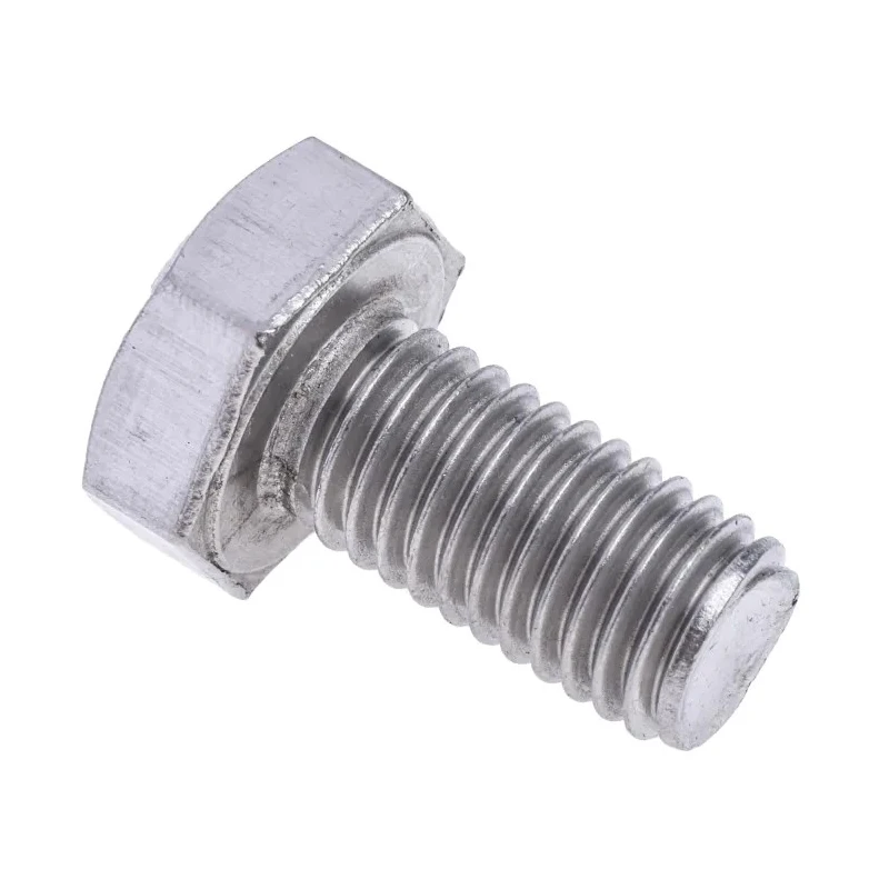 RS PRO Plain Stainless Steel Hex Bolt M10 x 20 mm DIN 933 316 A4 Stainless Steel 190-349