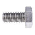 RS PRO Plain Stainless Steel Hex Bolt M10 x 20 mm DIN 933 316 A4 Stainless Steel 190-349