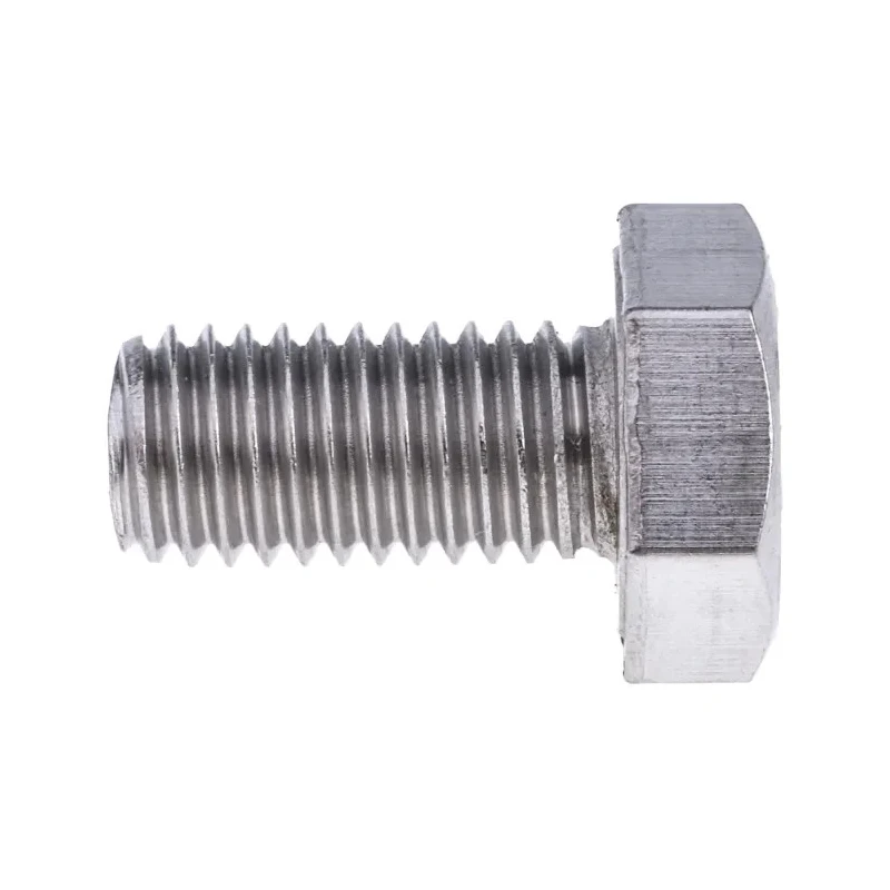 RS PRO Plain Stainless Steel Hex Bolt M10 x 20 mm DIN 933 316 A4 Stainless Steel 190-349