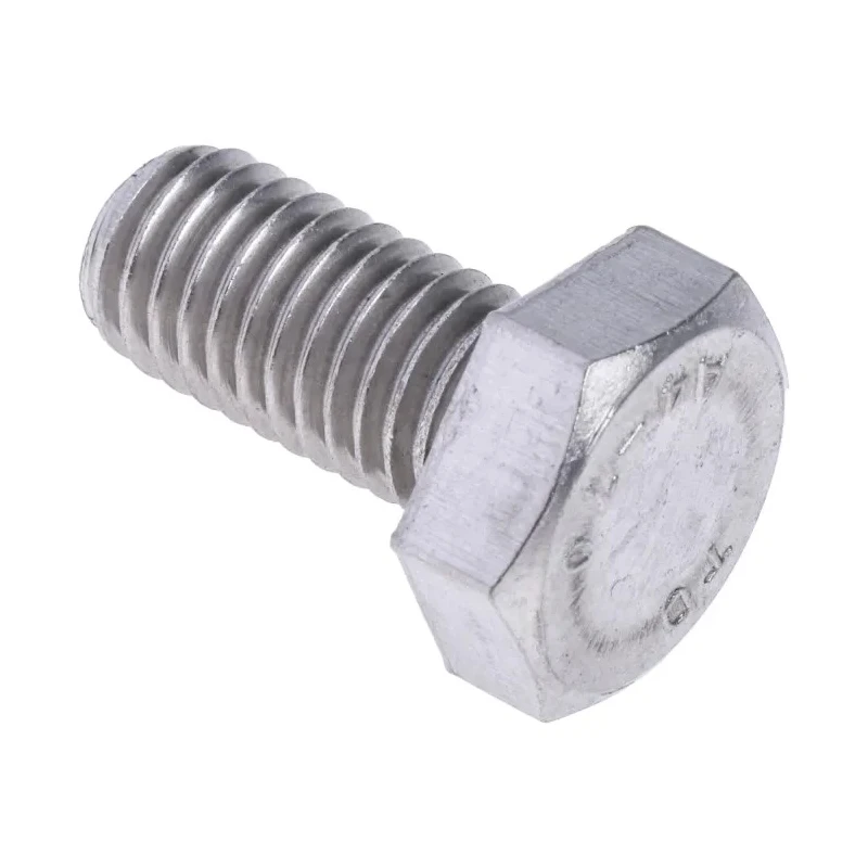 RS PRO Plain Stainless Steel Hex Bolt M10 x 20 mm DIN 933 316 A4 Stainless Steel 190-349