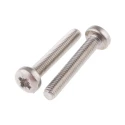 RS PRO Pozidriv Pan Stainless Steel Machine Screw M4 Thread 25 mm Length 190-535