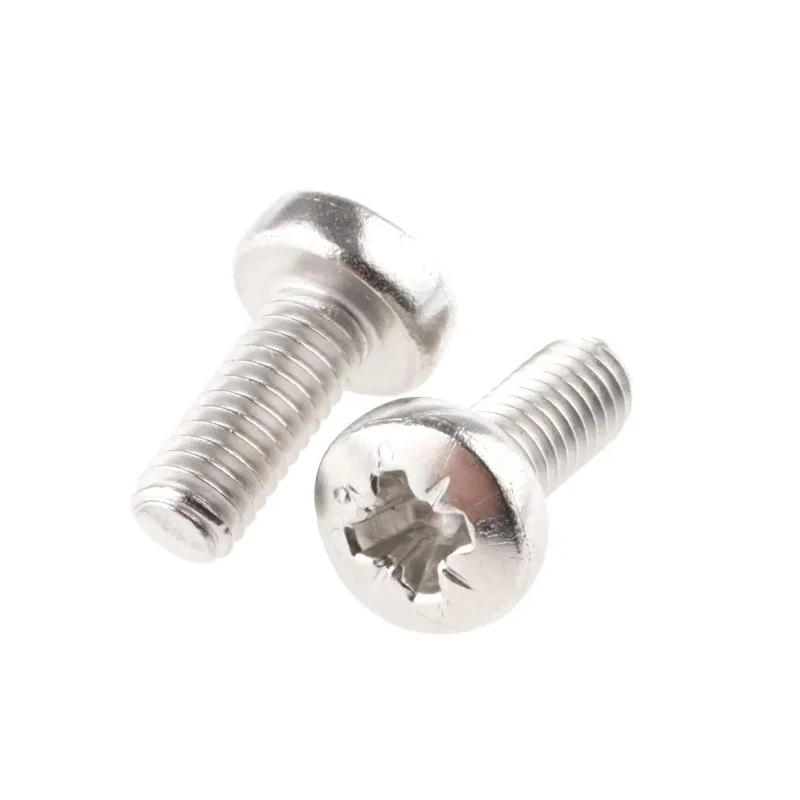 RS PRO Pozidriv Pan Stainless Steel Machine Screw M4 Thread 10 mm Length 190-490