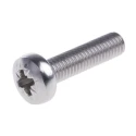 RS PRO Pozidriv Pan Stainless Steel Machine Screw 20 mm M5 190-579