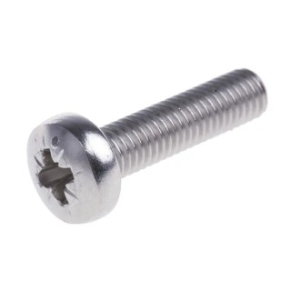 RS PRO Pozidriv Pan Stainless Steel Machine Screw 20 mm M5 190-579