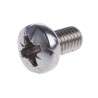 RS PRO Pozidriv Pan Head Stainless Steel Machine Screw M6 Thread 10 mm Length 190-585