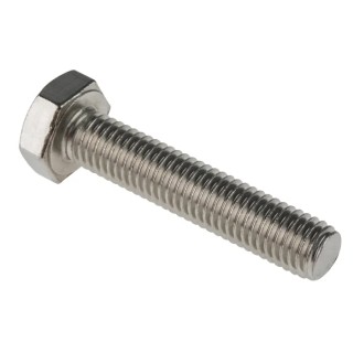 RS PRO Stainless Steel Hex Bolt M10 x 50 mm DIN 933 316 A4 Fully Threaded 190-406