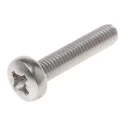 RS PRO Pozidriv Pan Head Stainless Steel Machine Screw M6 30 mm 190-636